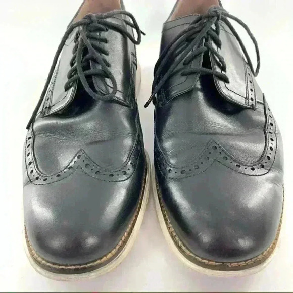 Cole Haan grand os mens Oxfords sz 11 black leather brogue wingtip lightweight main image 12